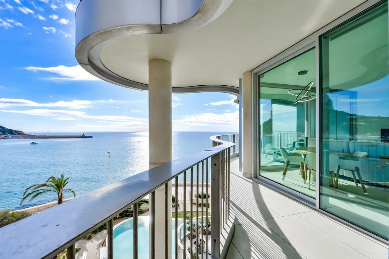 Apartamento à venda pé na areia em Calpe — Terraço mar