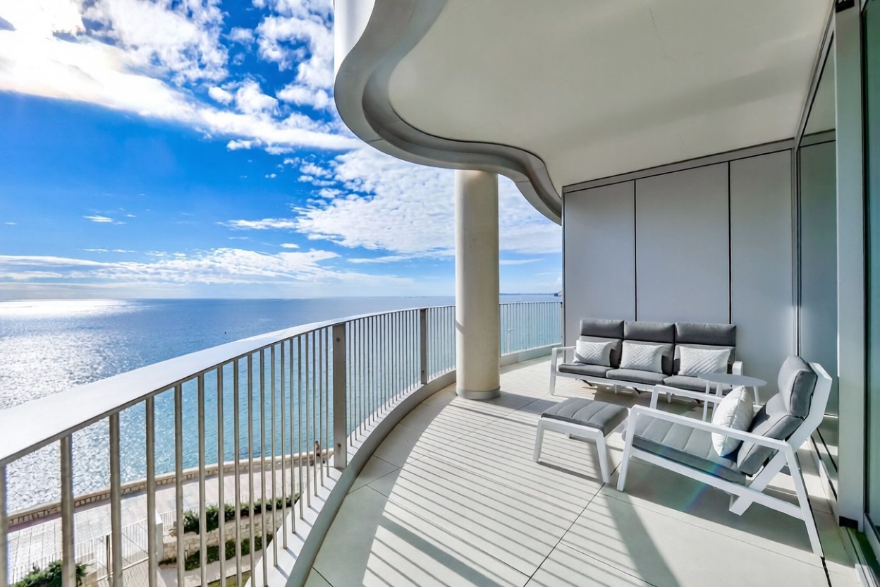Apartamento à venda pé na areia em Calpe — Terraço mar