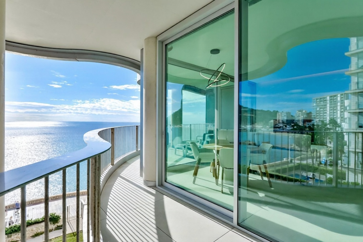 Apartamento à venda pé na areia em Calpe — Terraço mar