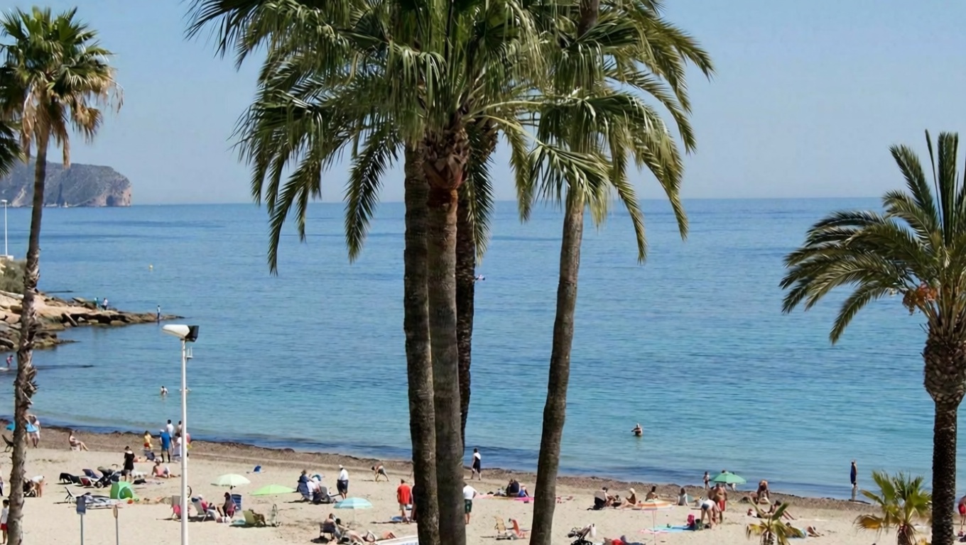Duplex à venda pé na areia em Calpe — Vista mar