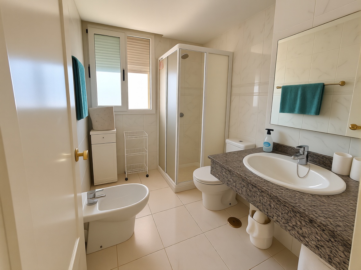 Apartamento à venda pé na areia em Calpe — Casa banho