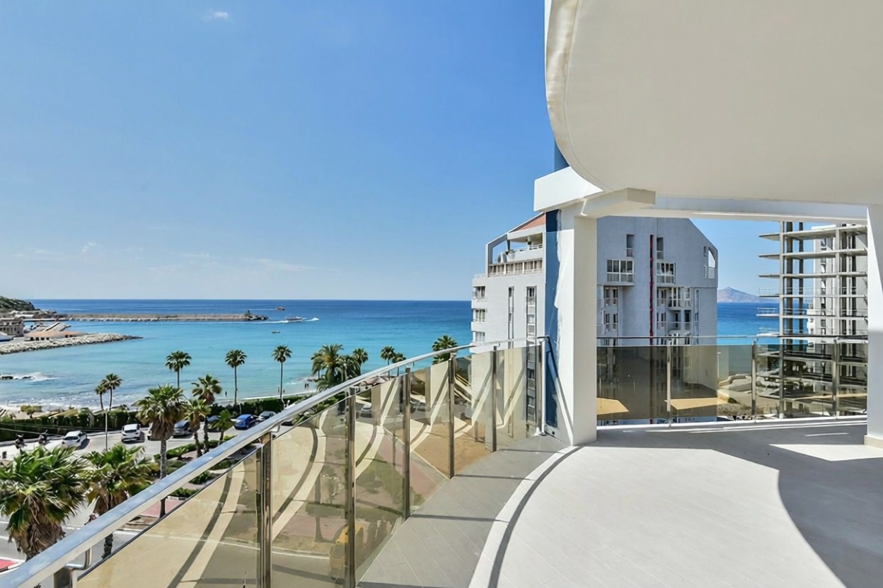 Apartamento à venda pé na areia em Calpe — Terraço mar