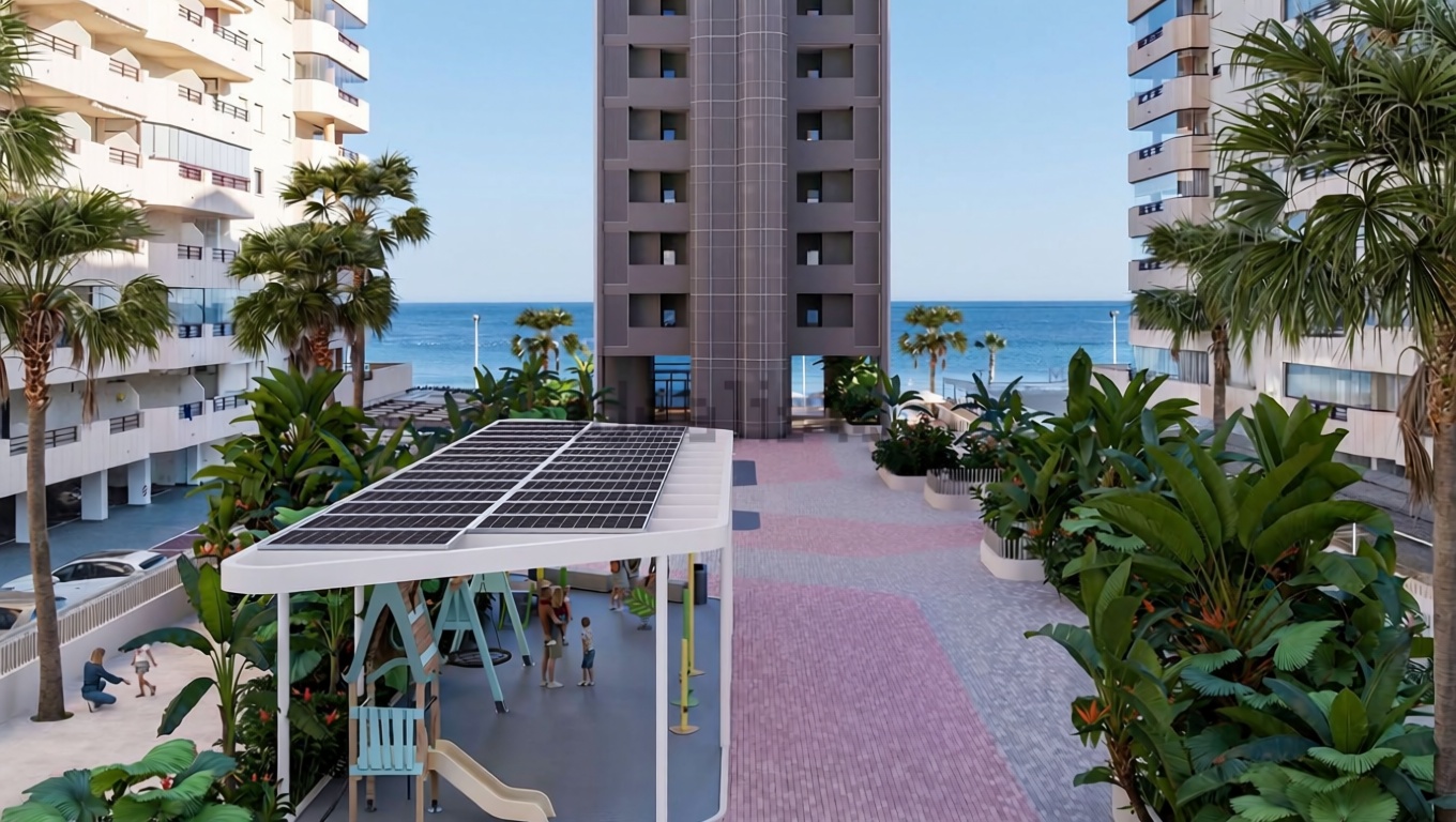 Apartamento à venda pé na areia em Calpe — Vista mar