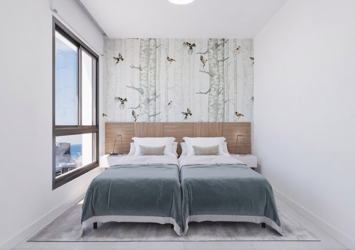 Apartamento à venda pé na areia em Calpe — Quarto