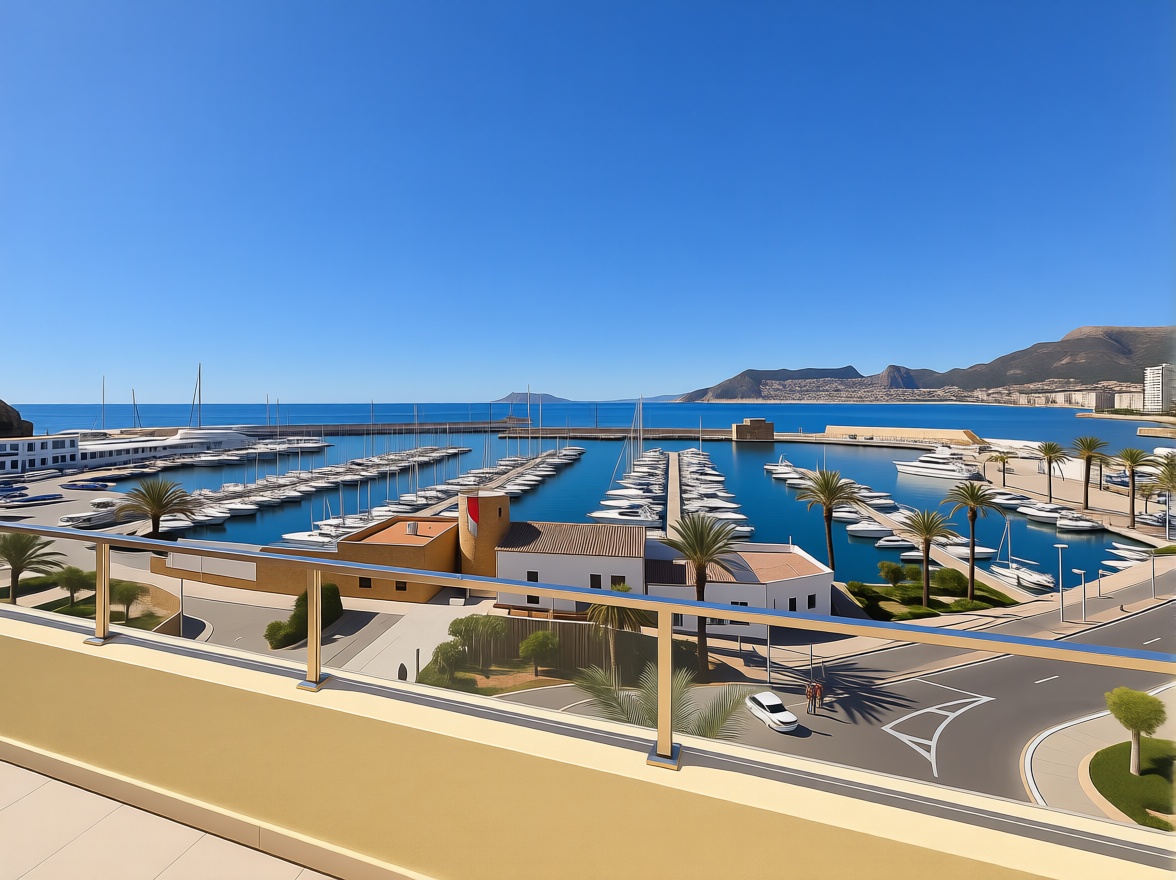 Dachgeschosswohnung zum Verkauf in erster Meereslinie in Calpe — Meerterrasse
