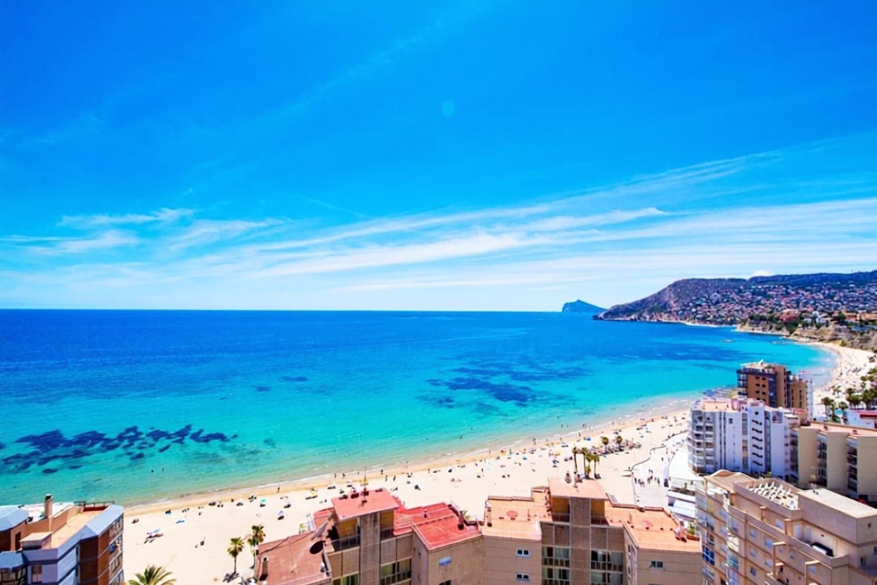 Apartamento à venda pé na areia em Calpe — Vista mar