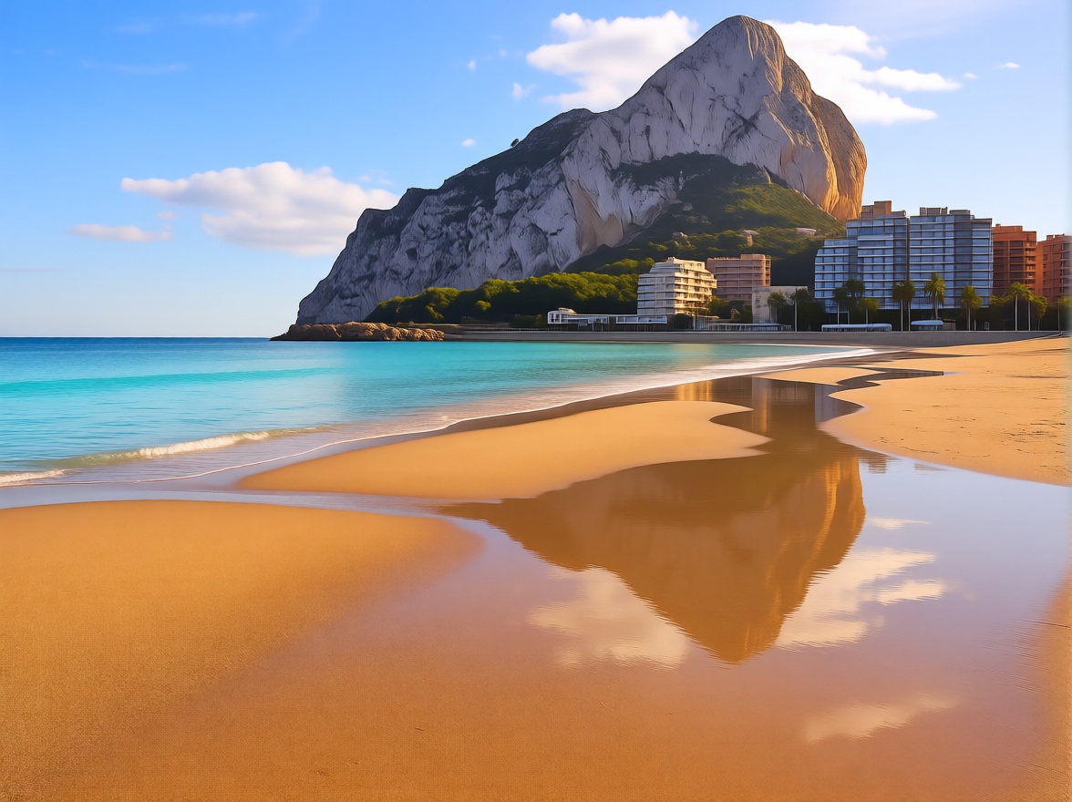 Piso en venta en primera línea de playa en Calpe — Vista mar