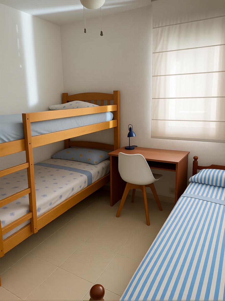 Piso en venta en primera línea de playa en Calpe — Dormitorio