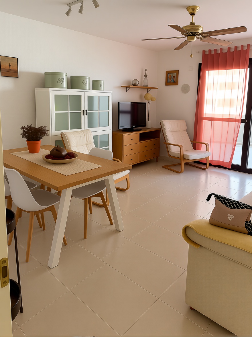 Piso en venta en primera línea de playa en Calpe — Comedor