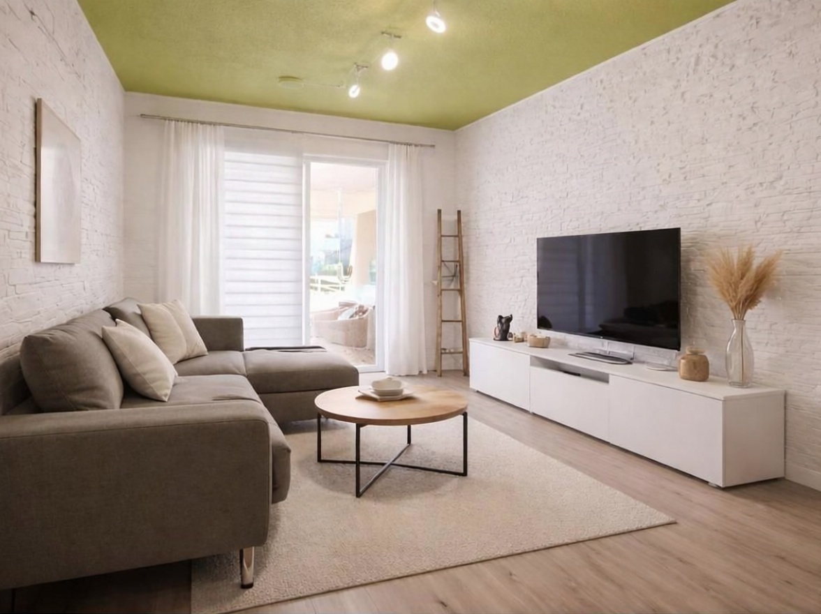 Piso en venta en primera línea de playa en Calpe — Salón