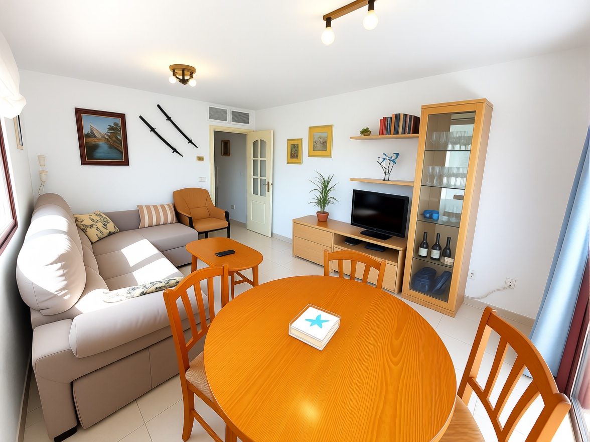 Piso en venta en primera línea de playa en Calpe — Salón
