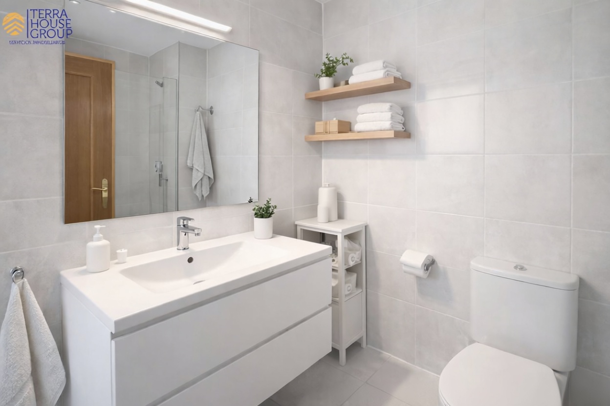 Piso en venta en primera línea de playa en Calpe — Baño