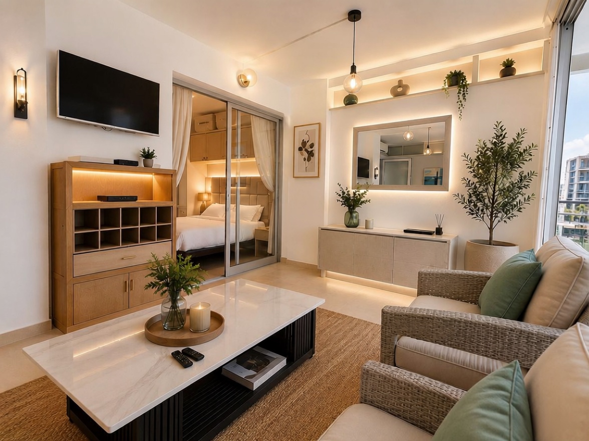 Piso en venta en primera línea de playa en Calpe — Salón