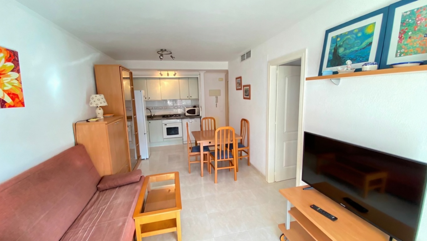 Wohnung zum Verkauf in direkter Strandlage in Calpe — Wohnzimmer
