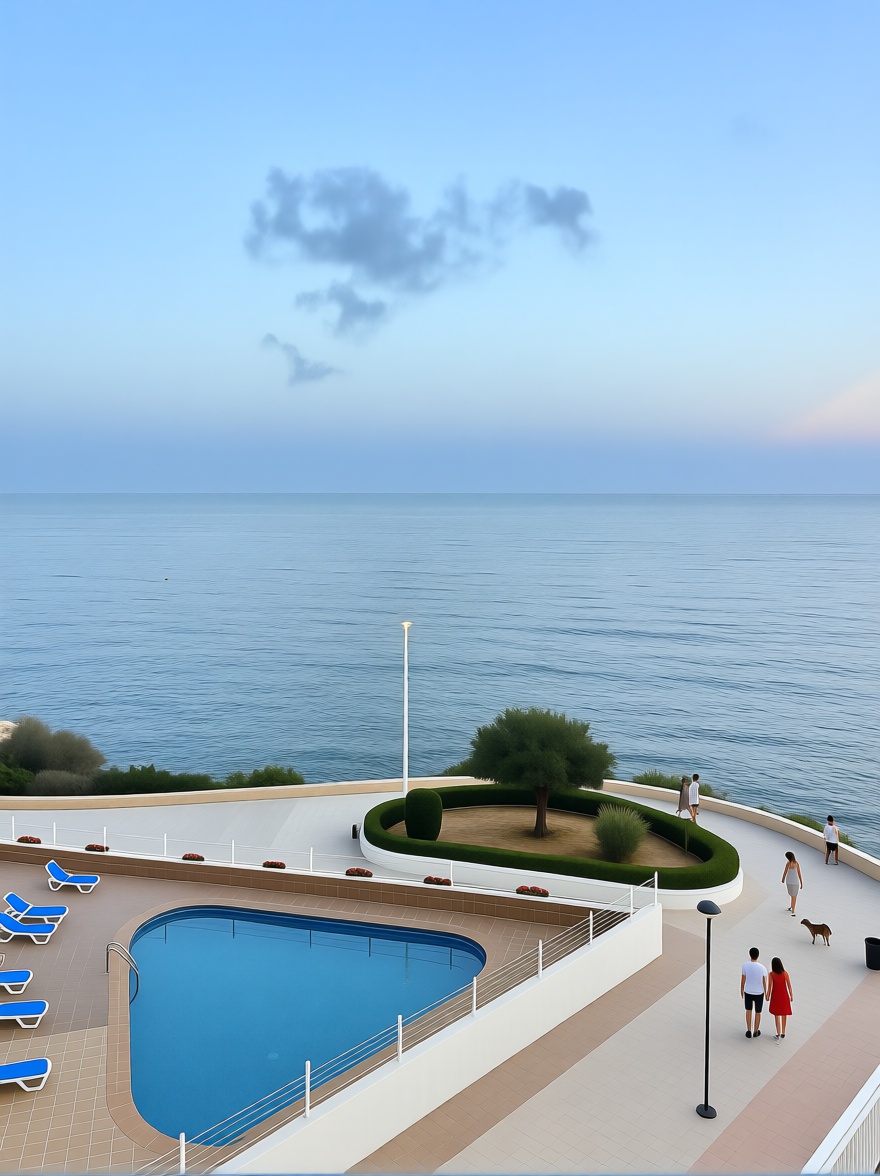 Estudio en venta en primera línea de playa en Calpe