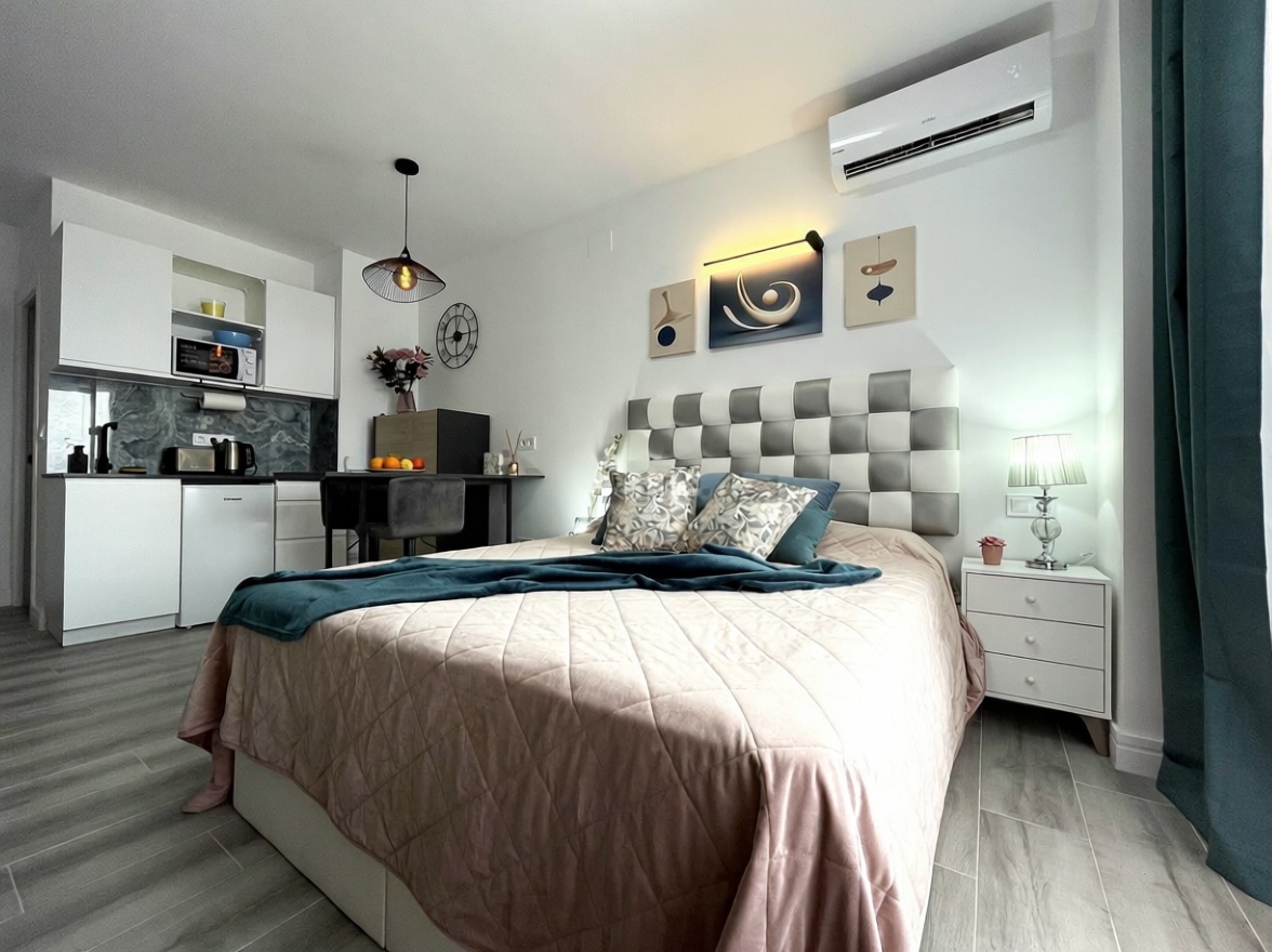 Studio zum Verkauf in direkter Strandlage in Calpe — Schlafzimmer