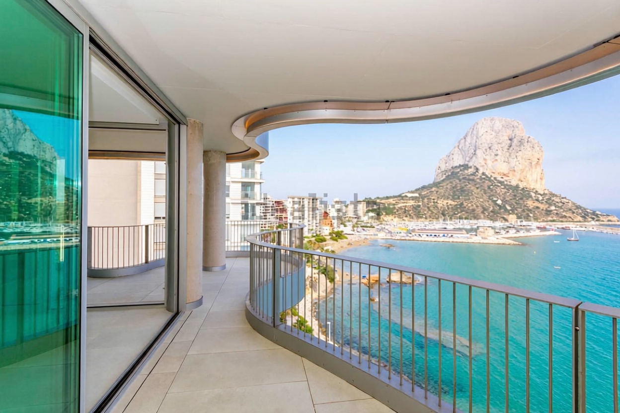 Wohnung zum Verkauf in direkter Strandlage in Calpe — Meerterrasse