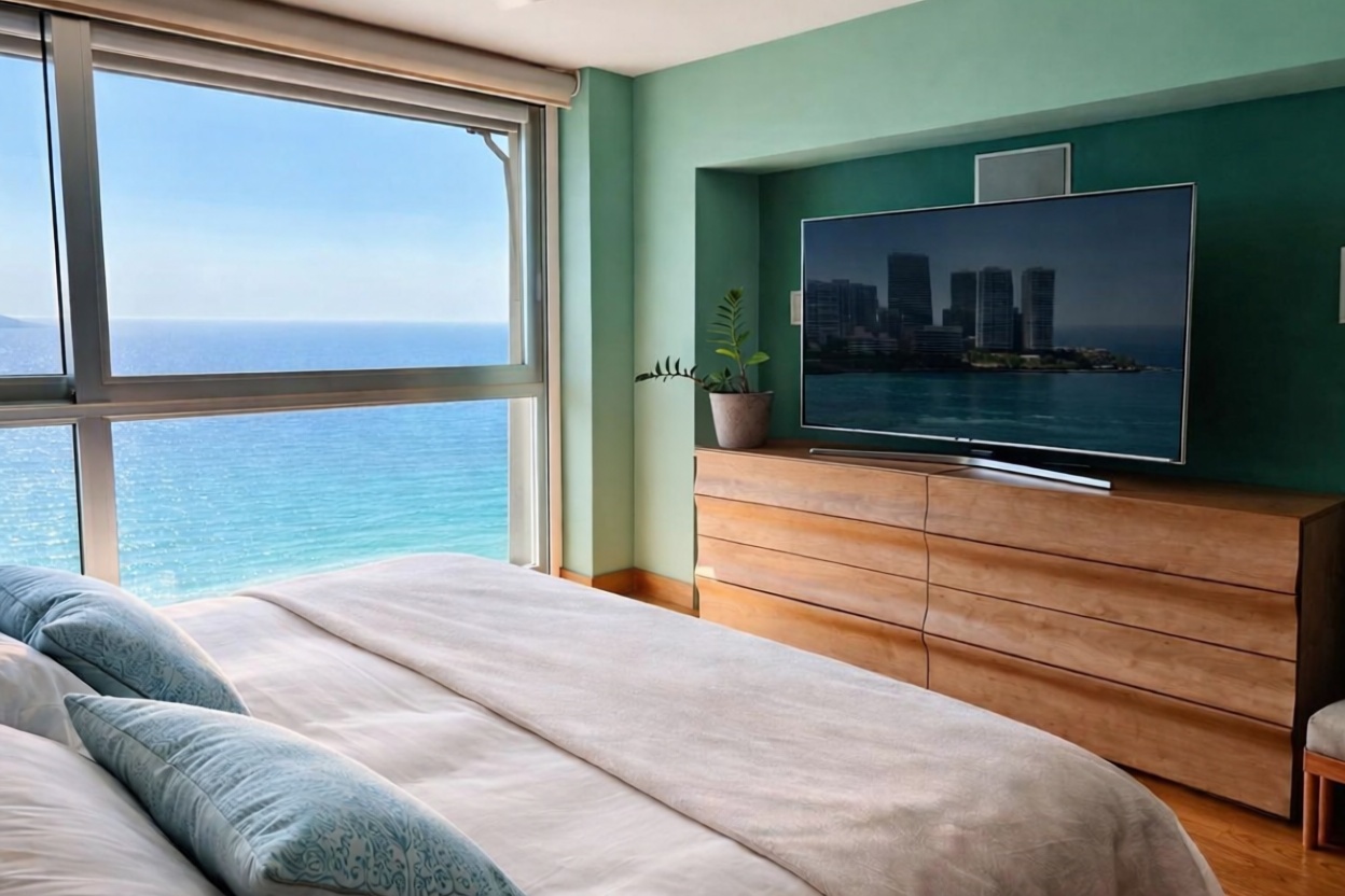 Flat in Primera Línea de Playa in Benidorm — Bedroom
