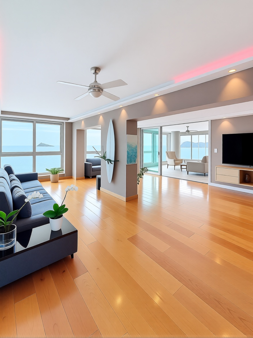 Piso en primera línea de playa en Benidorm — Salón