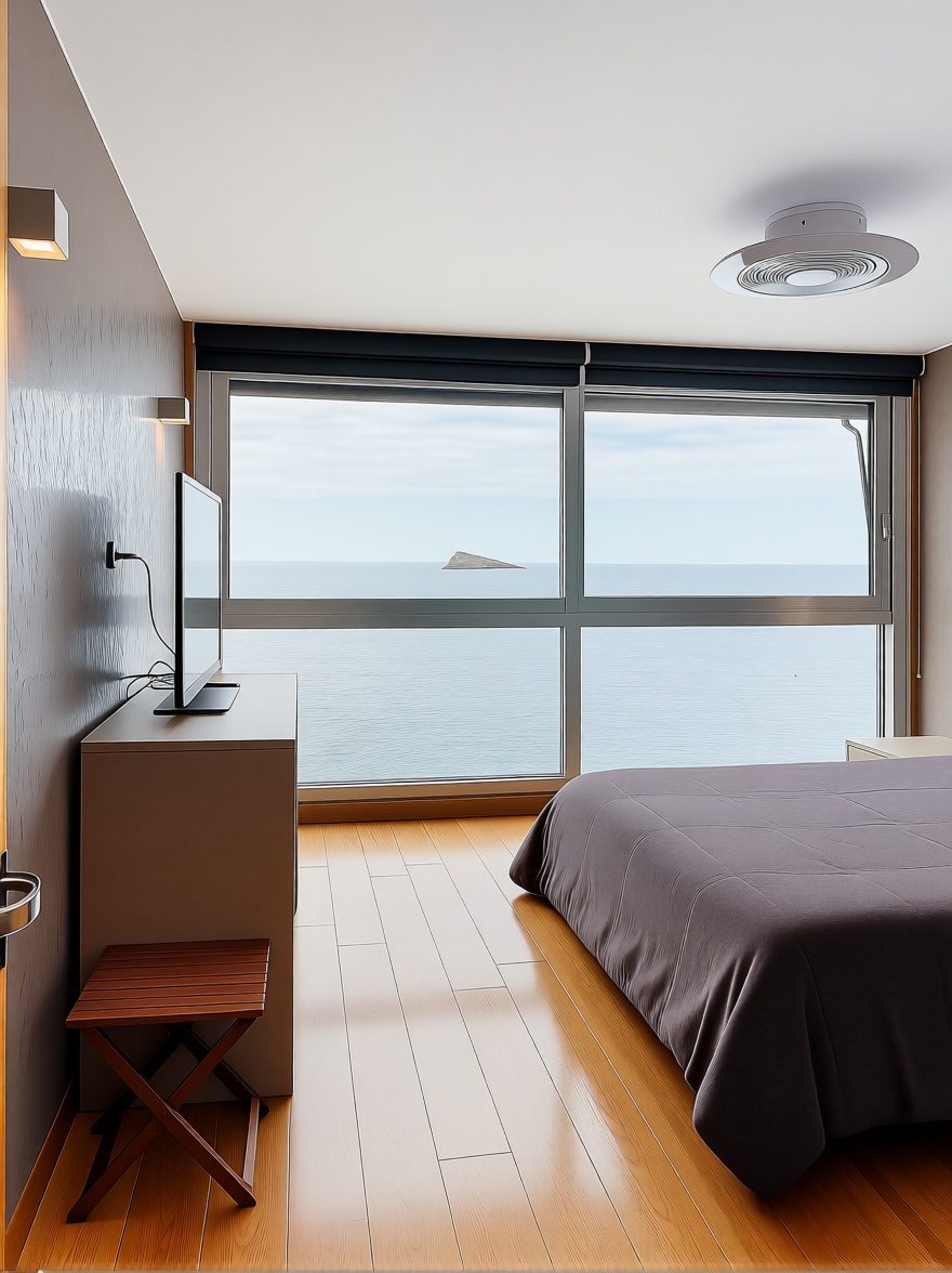 Piso en primera línea de playa en Benidorm — Dormitorio