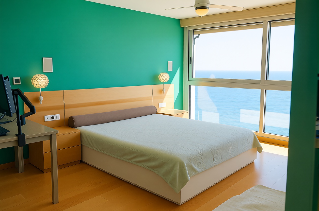 Piso en primera línea de playa en Benidorm — Dormitorio