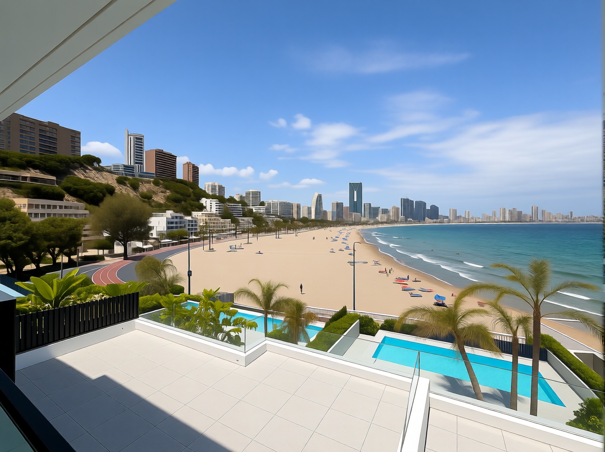 Dúplex in erster Strandlinie in Benidorm — Meerterrasse