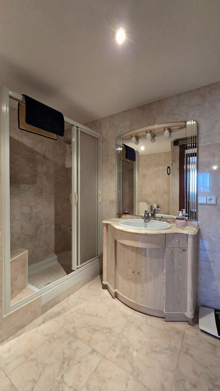 Wohnung in erster Strandlinie in Benidorm — Bad