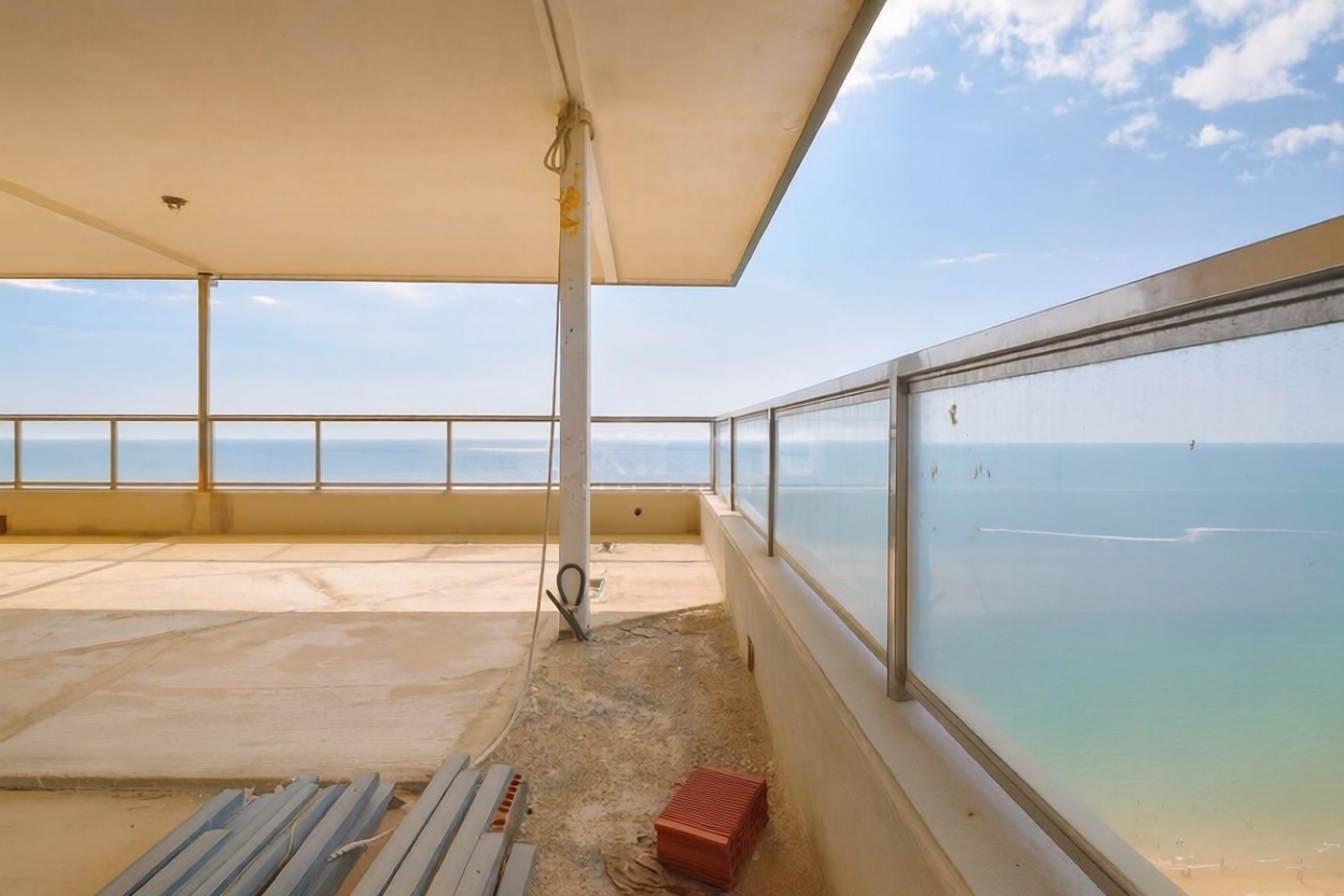 Attique en première ligne de mer à Benidorm — Terrasse mer