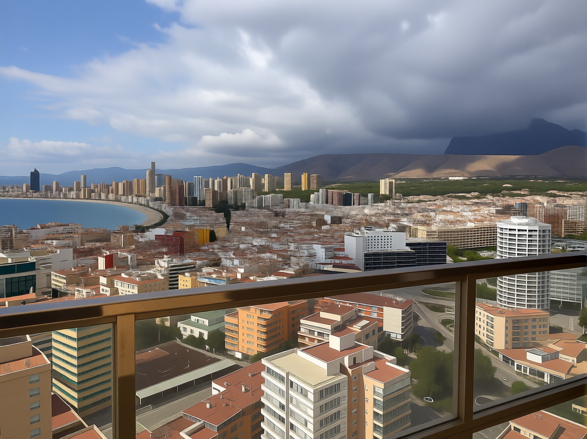 Ático en primera línea de mar en Benidorm — Vue mer