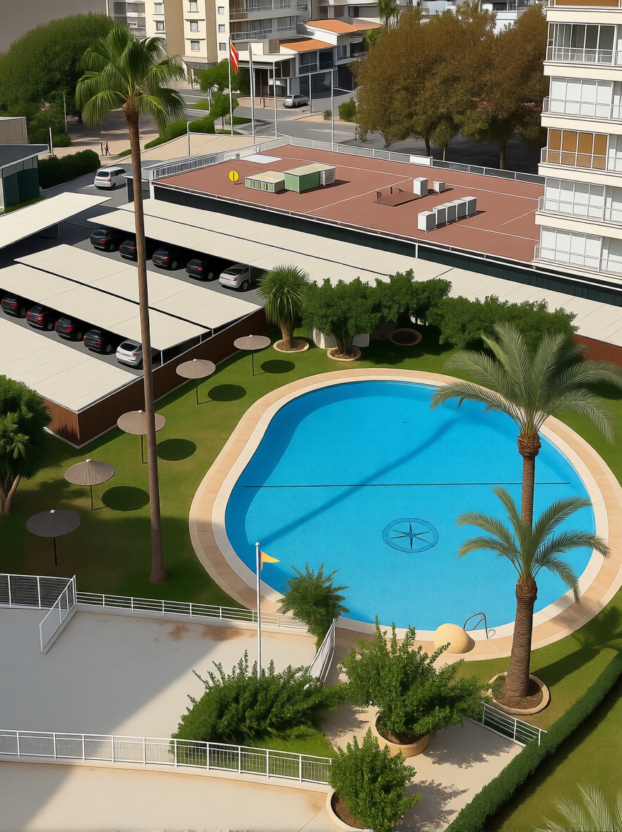 Ático en primera línea de mar en Benidorm — Piscine