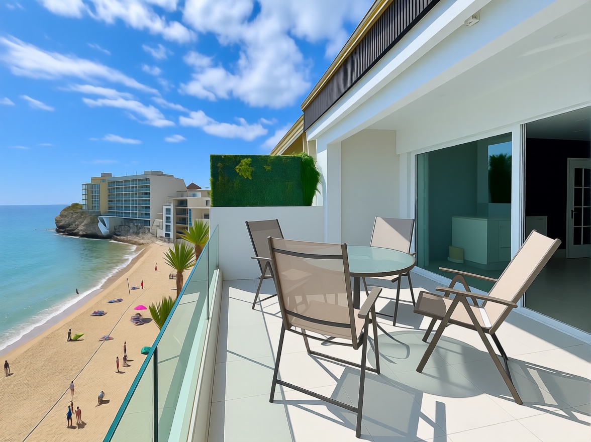 Attique en première ligne de mer à Benidorm — Terrasse mer