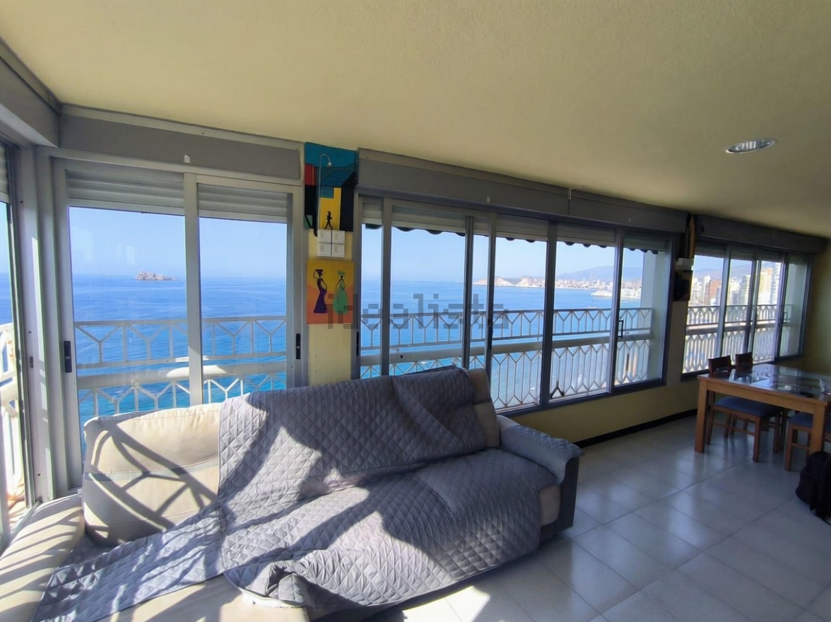 Appartement en première ligne de plage à Benidorm — Terrasse mer