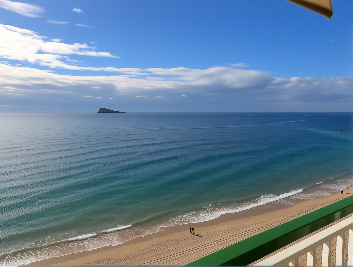 Flat in First Line of Beach in Benidorm — Sea view