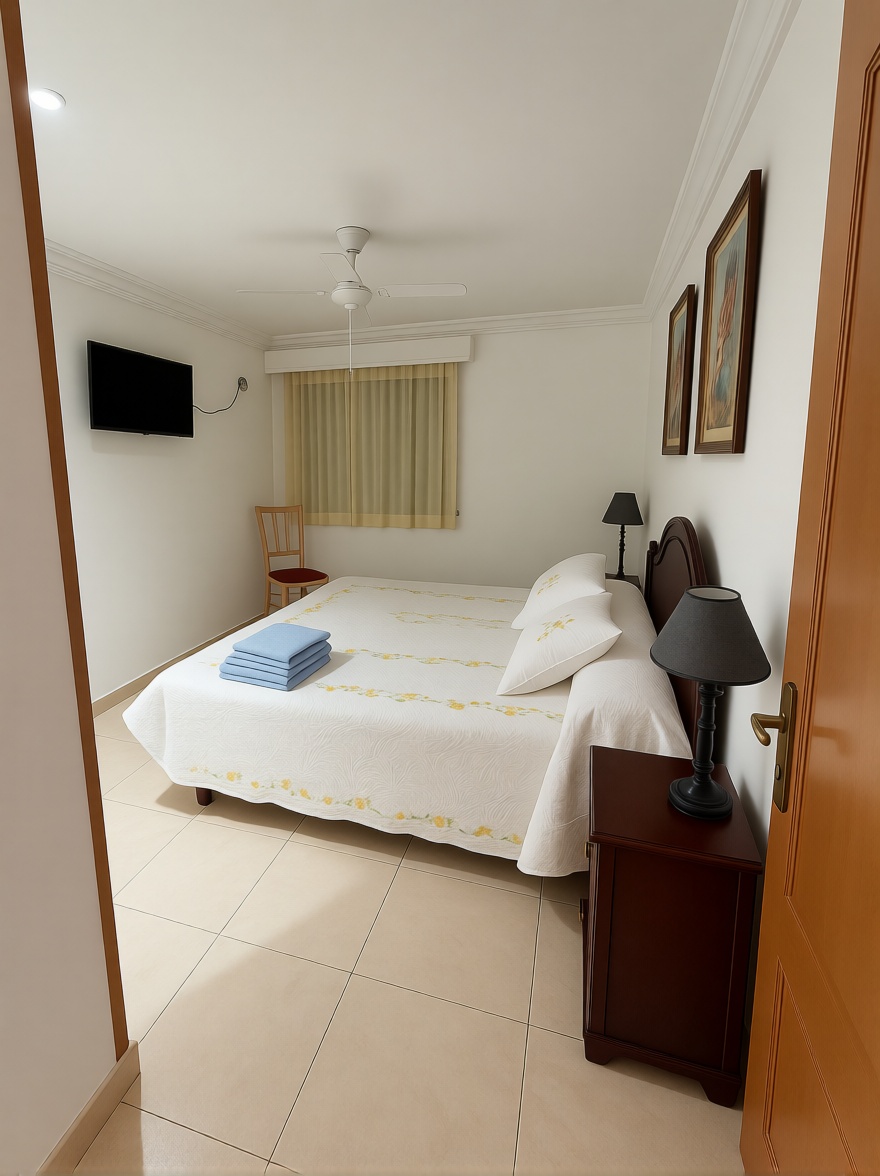 Piso en primera línea de playa en Benidorm — Bedroom