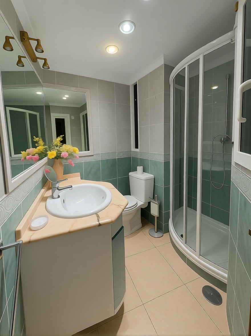 Piso en primera línea de playa en Benidorm — Bathroom