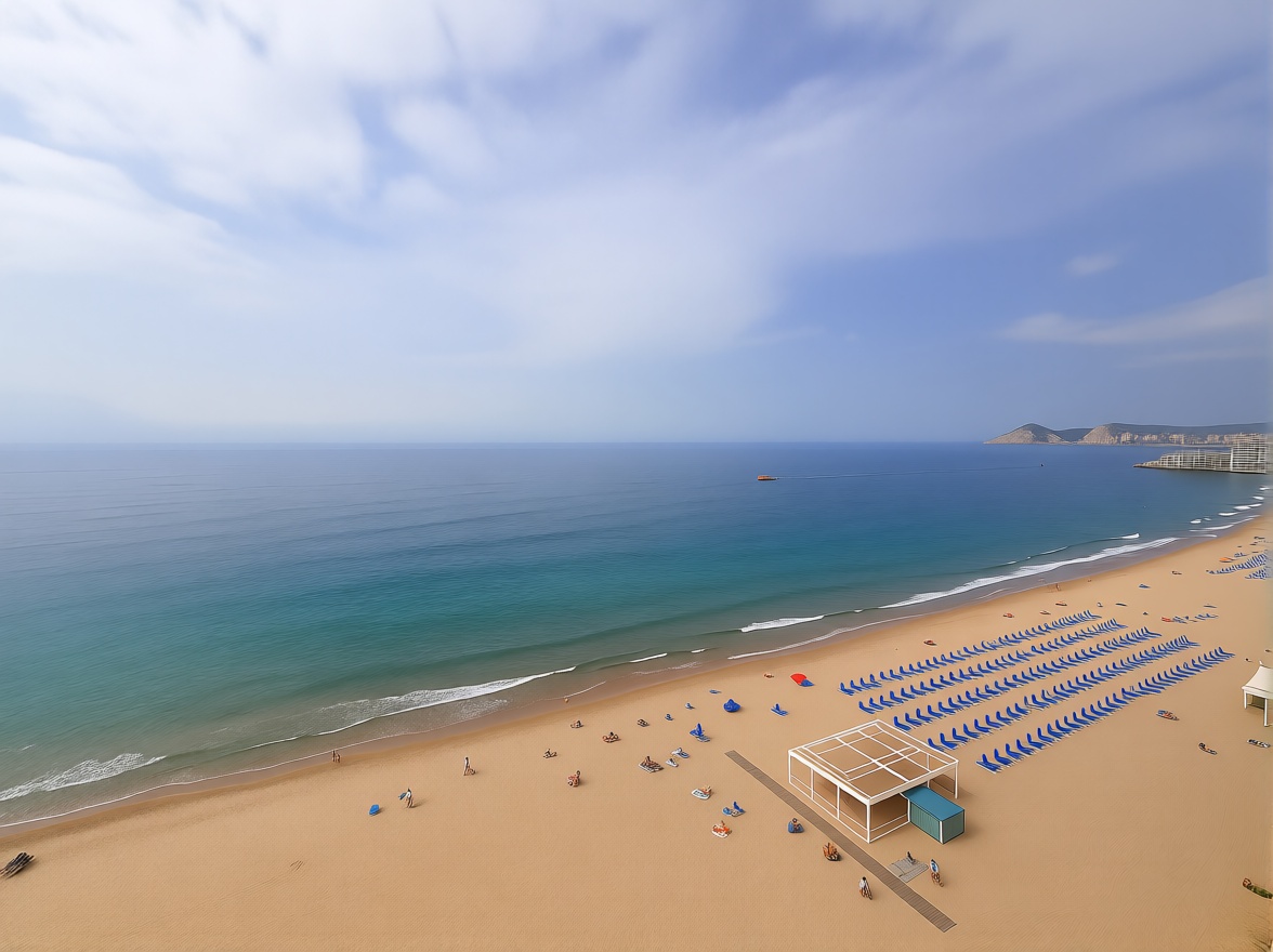 Piso en primera línea de playa en Benidorm — Vista mar