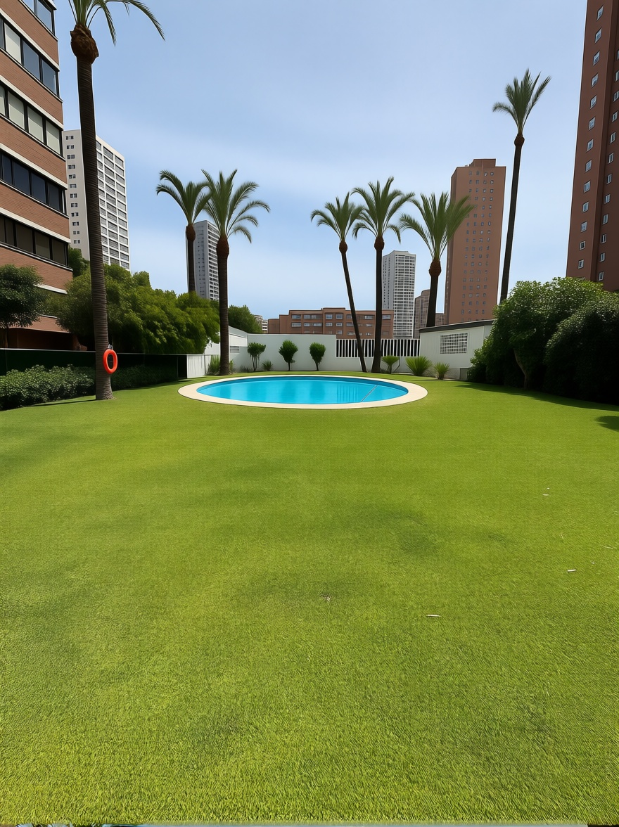 Flat in Primera Línea de Playa in Benidorm — Pool