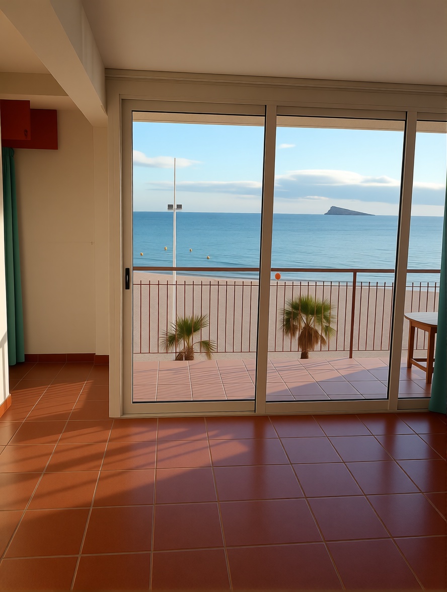 Dúplex en primera línea de playa en Benidorm — Sea terrace