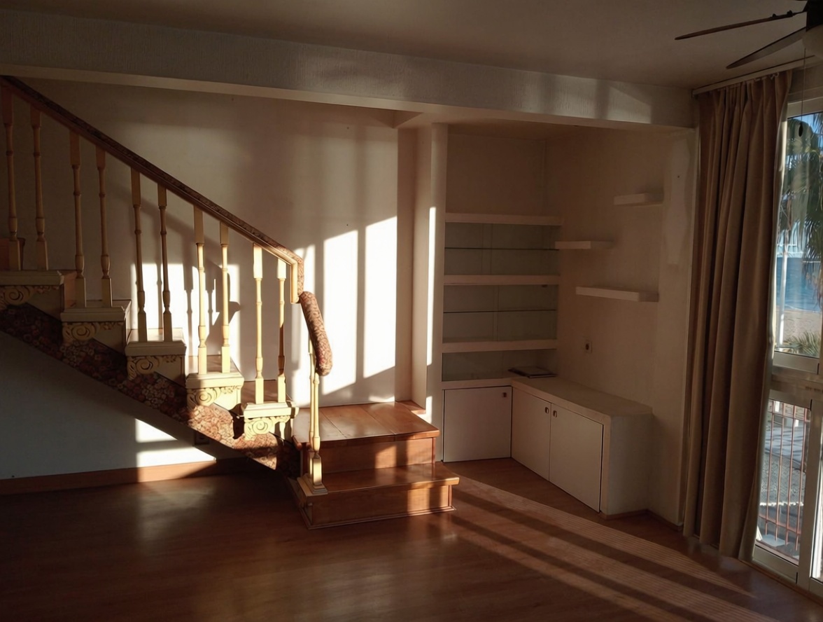 Dúplex en primera línea de playa en Benidorm — Living room