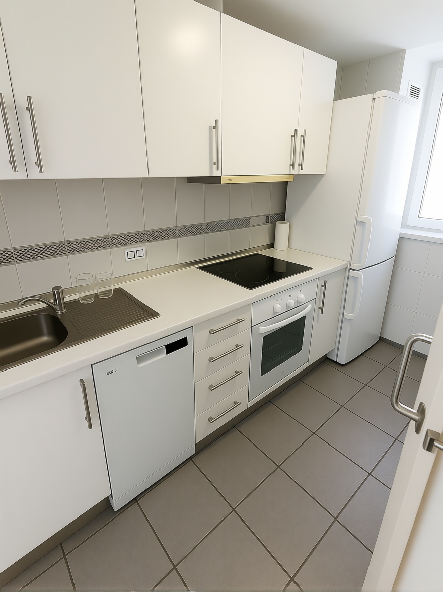 Dúplex en primera línea de playa en Benidorm — Kitchen