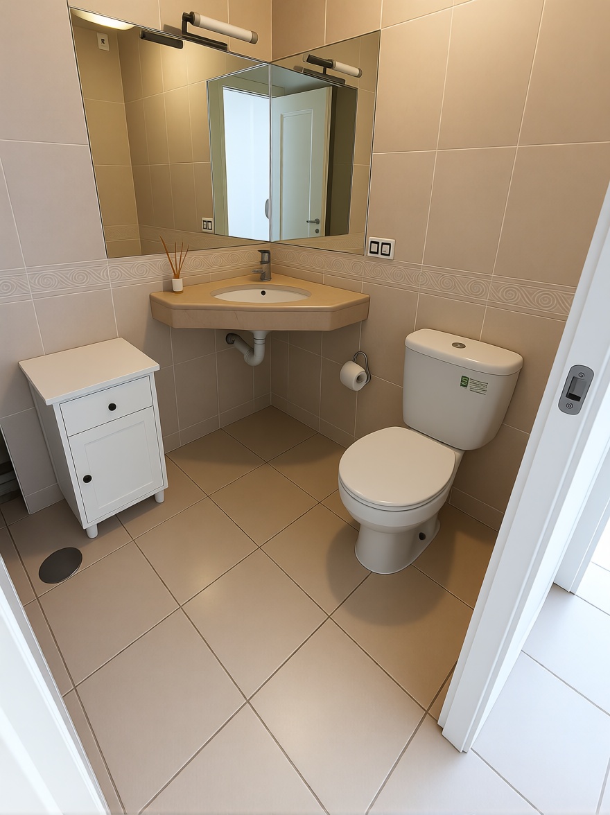 Dúplex en primera línea de playa en Benidorm — Bathroom