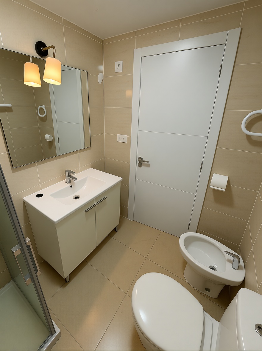 Flat in First Line of Beach in Benidorm — Bathroom