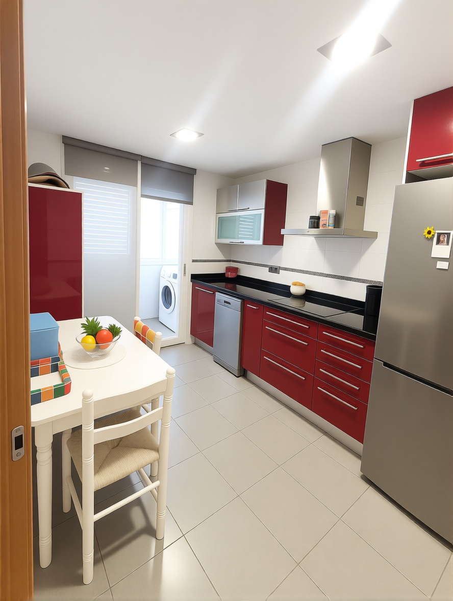 Piso en primera línea de playa en Benidorm — Cocina