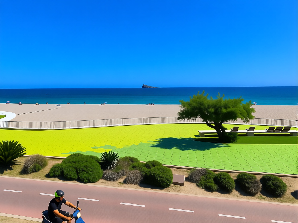 Piso en primera línea de playa en Benidorm — Vista mar