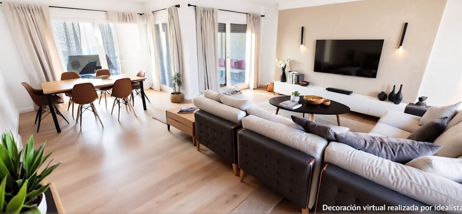 Piso em primeira linha de praia em Benidorm — Sala