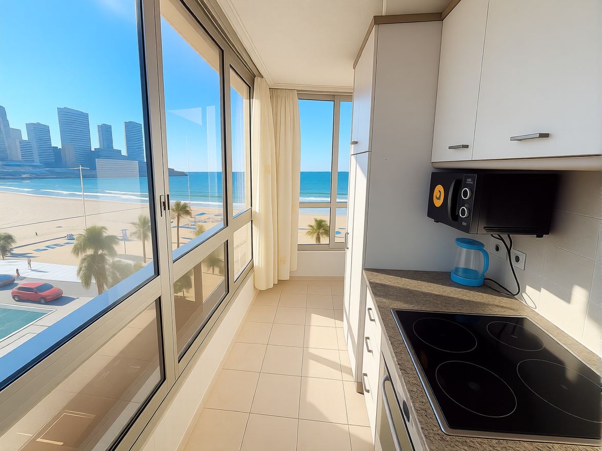 Piso em primeira linha de praia em Benidorm — Cozinha