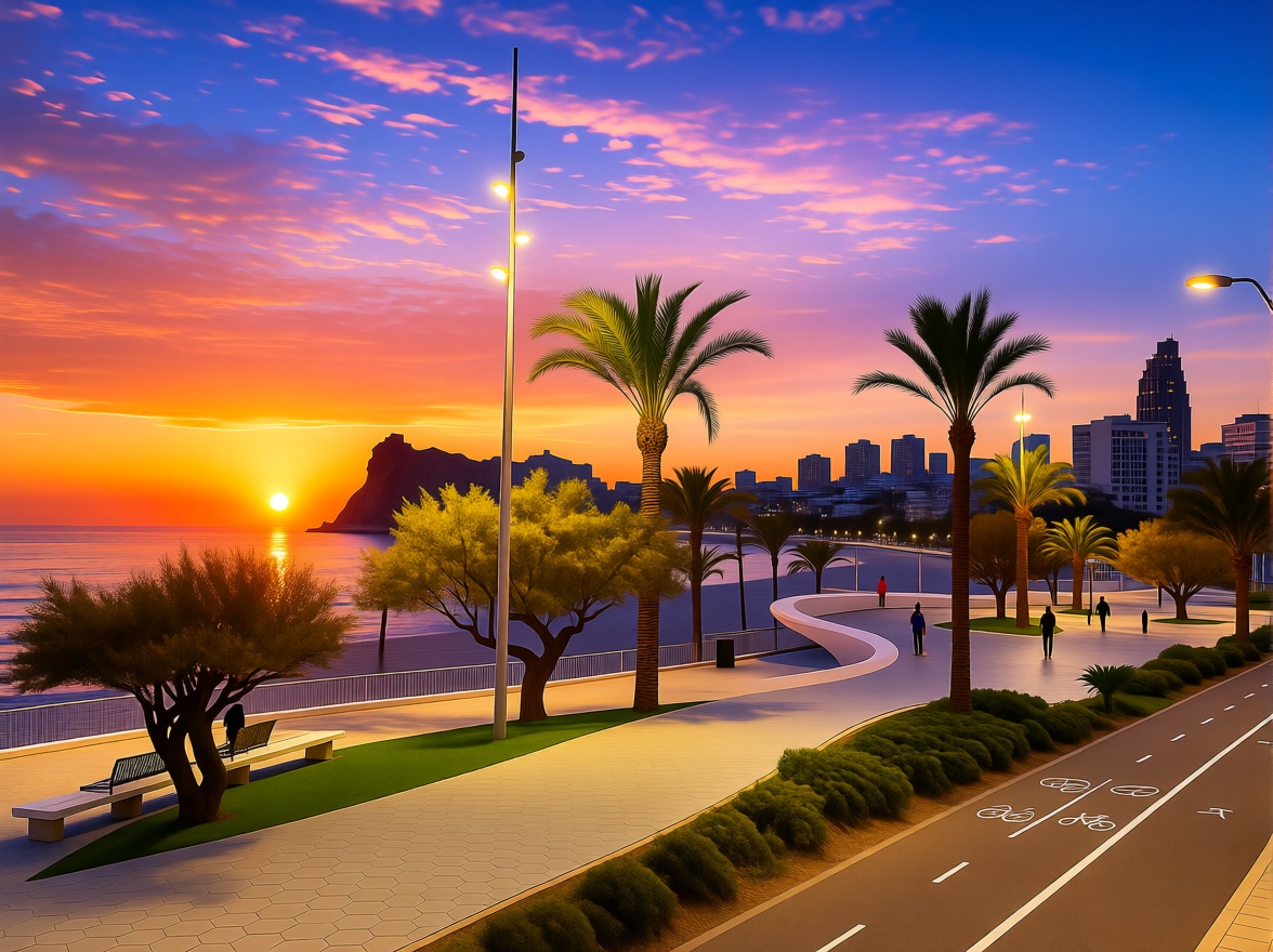 Piso en primera línea de playa en Benidorm — Vista mar