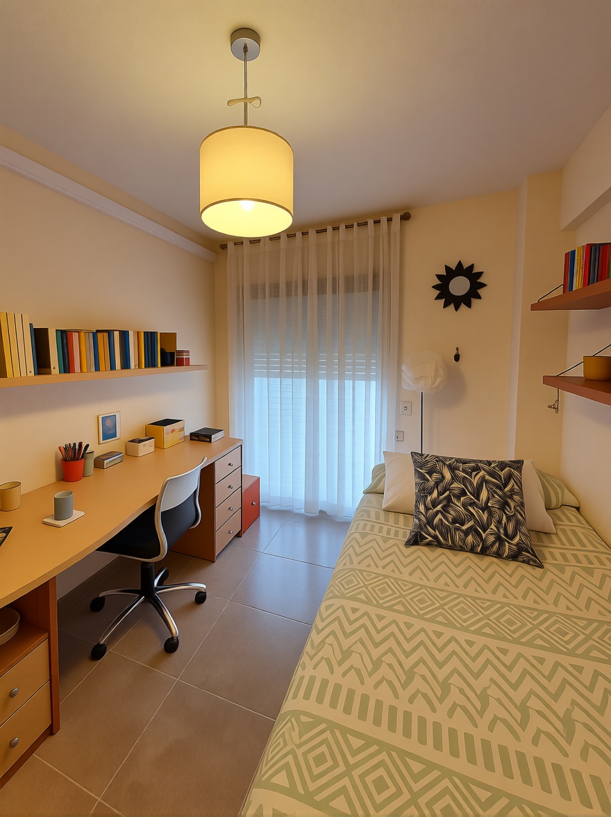 Ático en primera línea de mar en Benidorm — Dormitorio