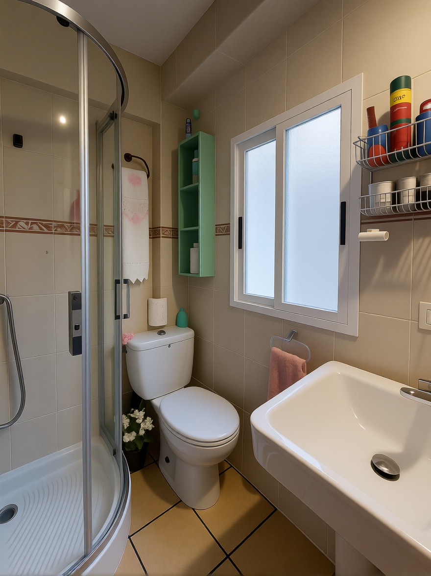 Ático en primera línea de mar en Benidorm — Baño