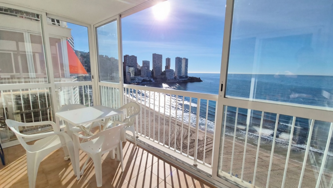 Apartamento em primeira linha de praia em Benidorm